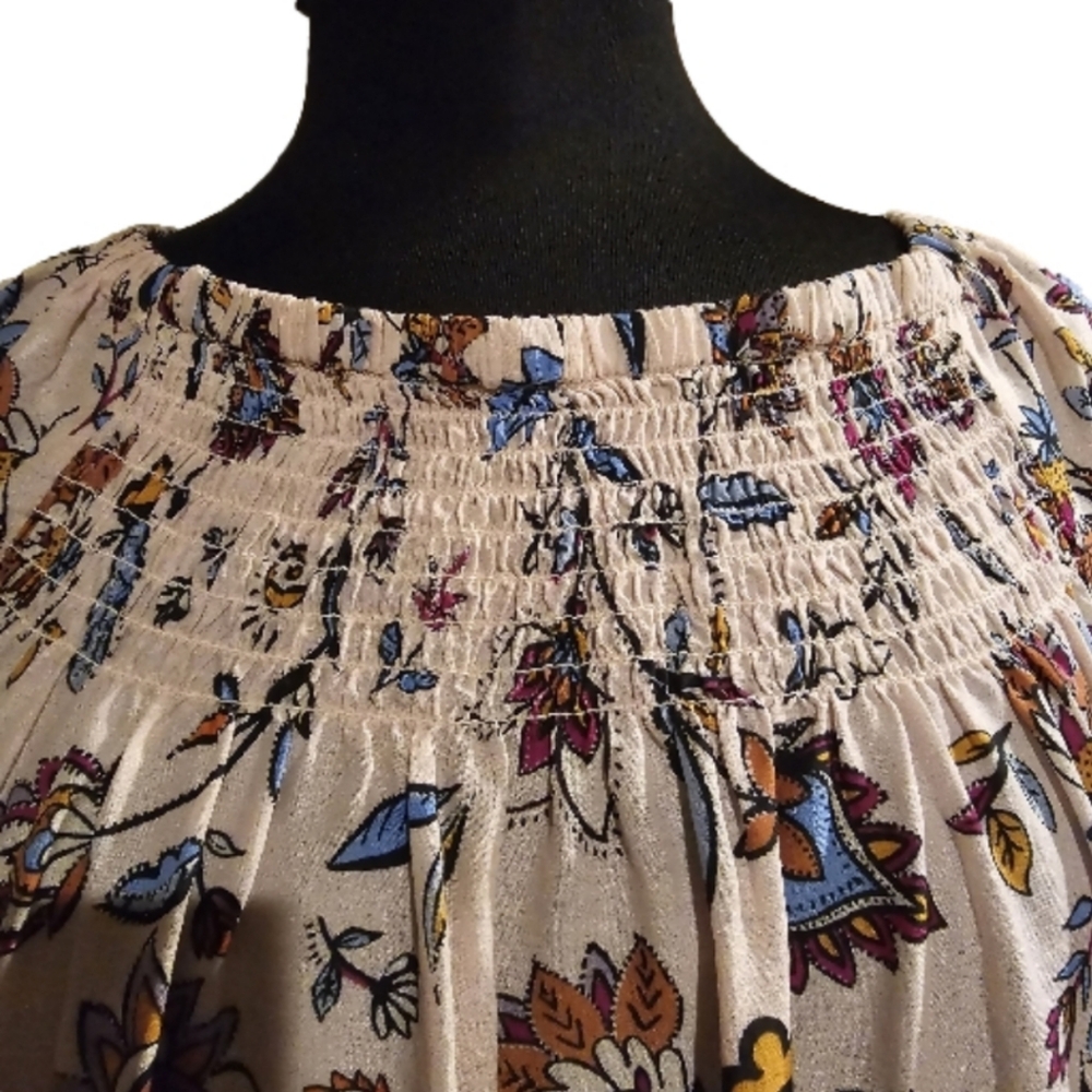 beachlunchlounge Boho Top With Bell Sleeve Size Small (s/p) - Picture 2 of 6